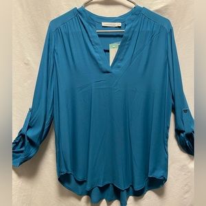 Teal Blue Blouse